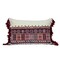 Nassau Collection 20" Multicolor Embroidered Decorative Lumbar Throw Pillow